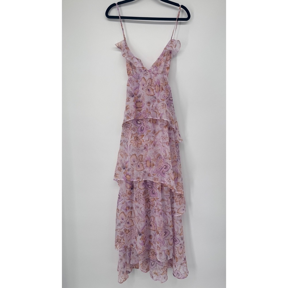 Victoria Secret Floral Tiered Ruffle Maxi Dress L Romantic Fairy Etherial Boho